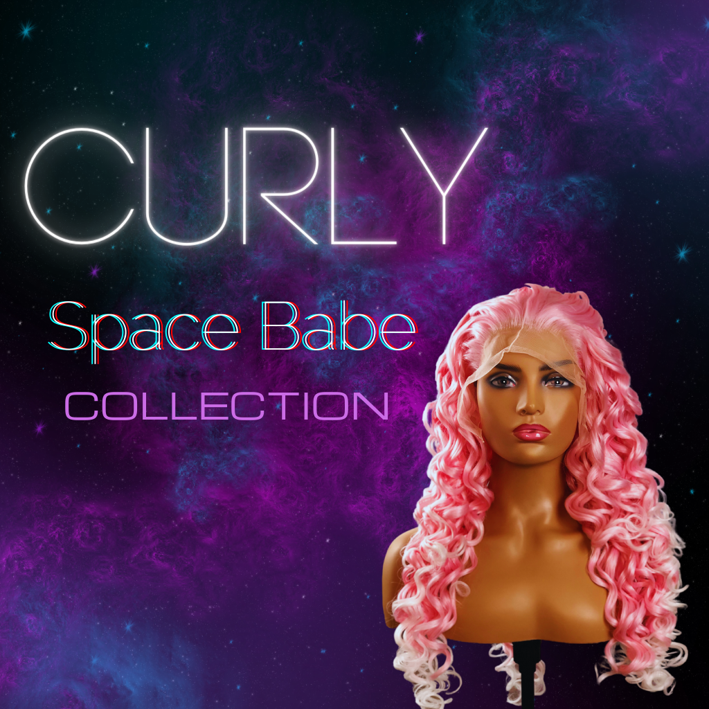 Curly Wigs - Synthetic, Lace Front Wigs, Realistic Hairline