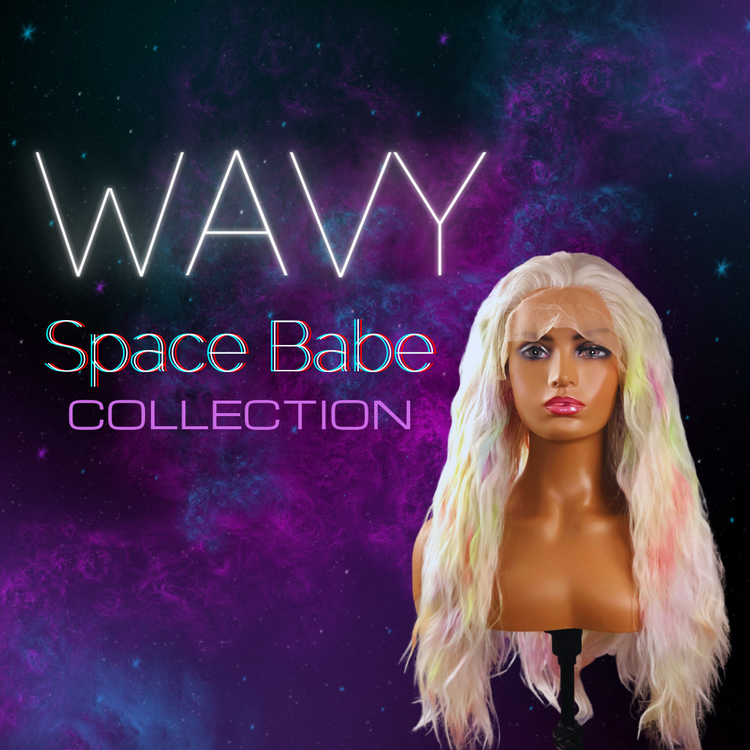Wavy Wigs - Synthetic Lace Front Wigs, Heat Friendly