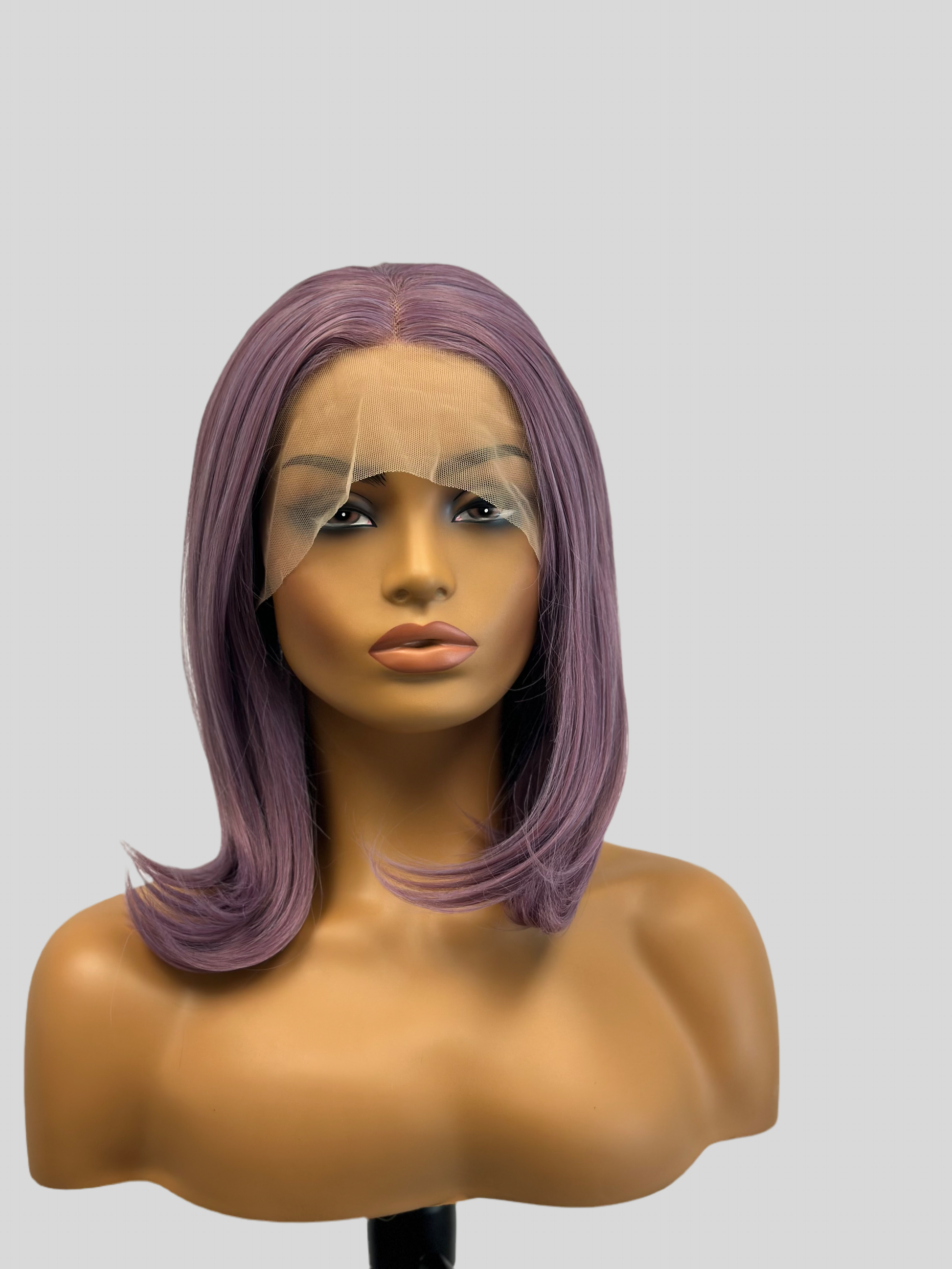 "Amethyst" | Synthetic Lace Front Wig | Purple Bob Wig