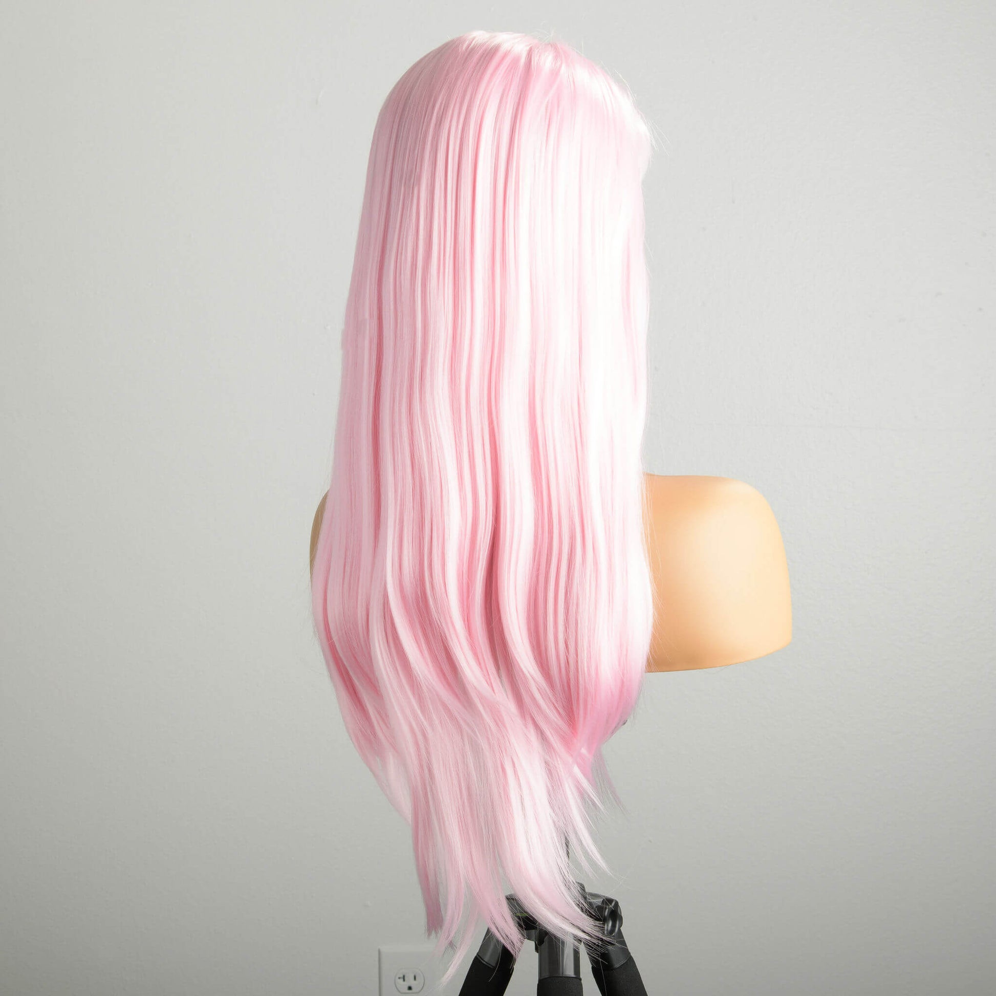 "Carina Nebula" | Synthetic Wig with Bangs | Long Straight Pink Wig