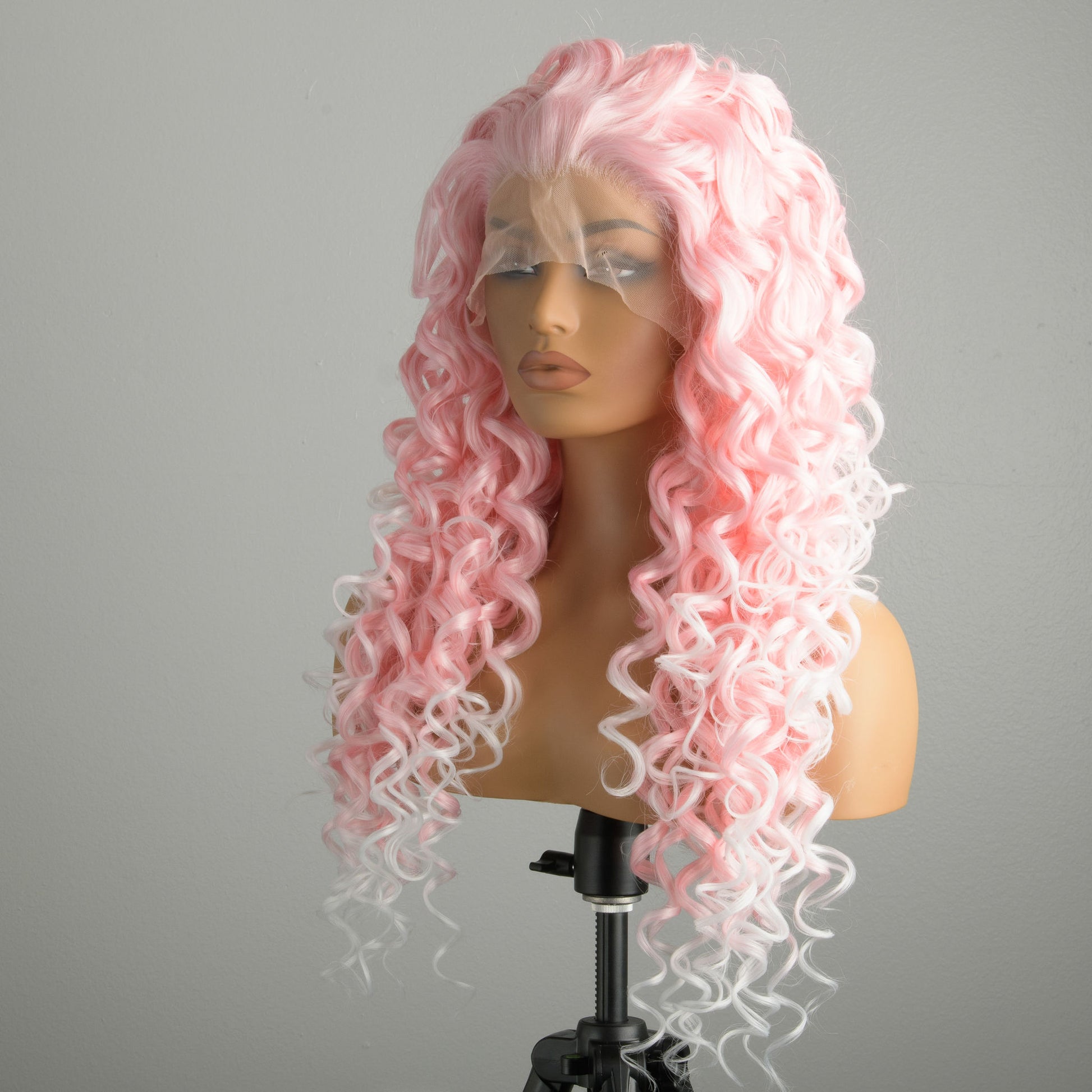 "Galactic Unicorn" | Synthetic Lace Front Wig | Long Curly Pink Wig