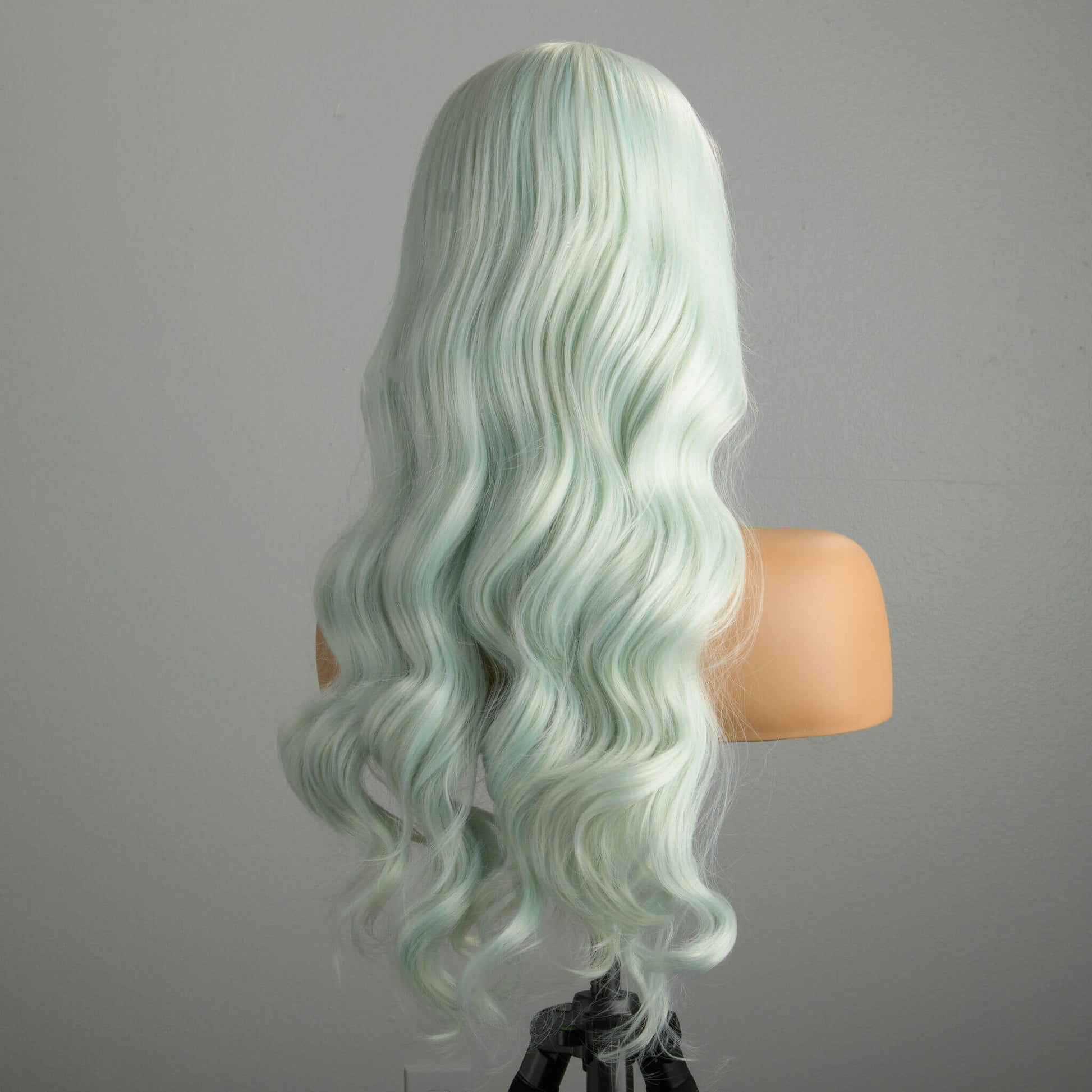 "Lady Uranus" | Synthetic Lace Front Wig | Long Wavy Ice Blue Wig